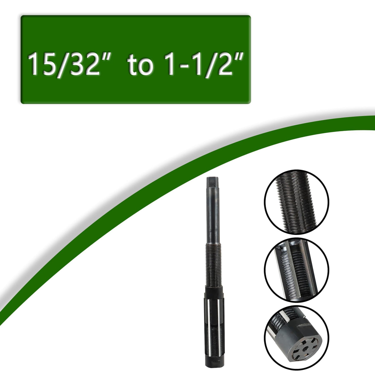 marddpair 11 Pcs H4-H14 Adjustable Hand Reamers Set, 11.75mm-38mm, HSS