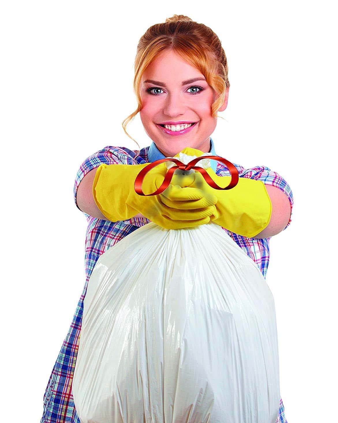 13 Gallon Drawstring Trash Bags - Bulk 200 Count
