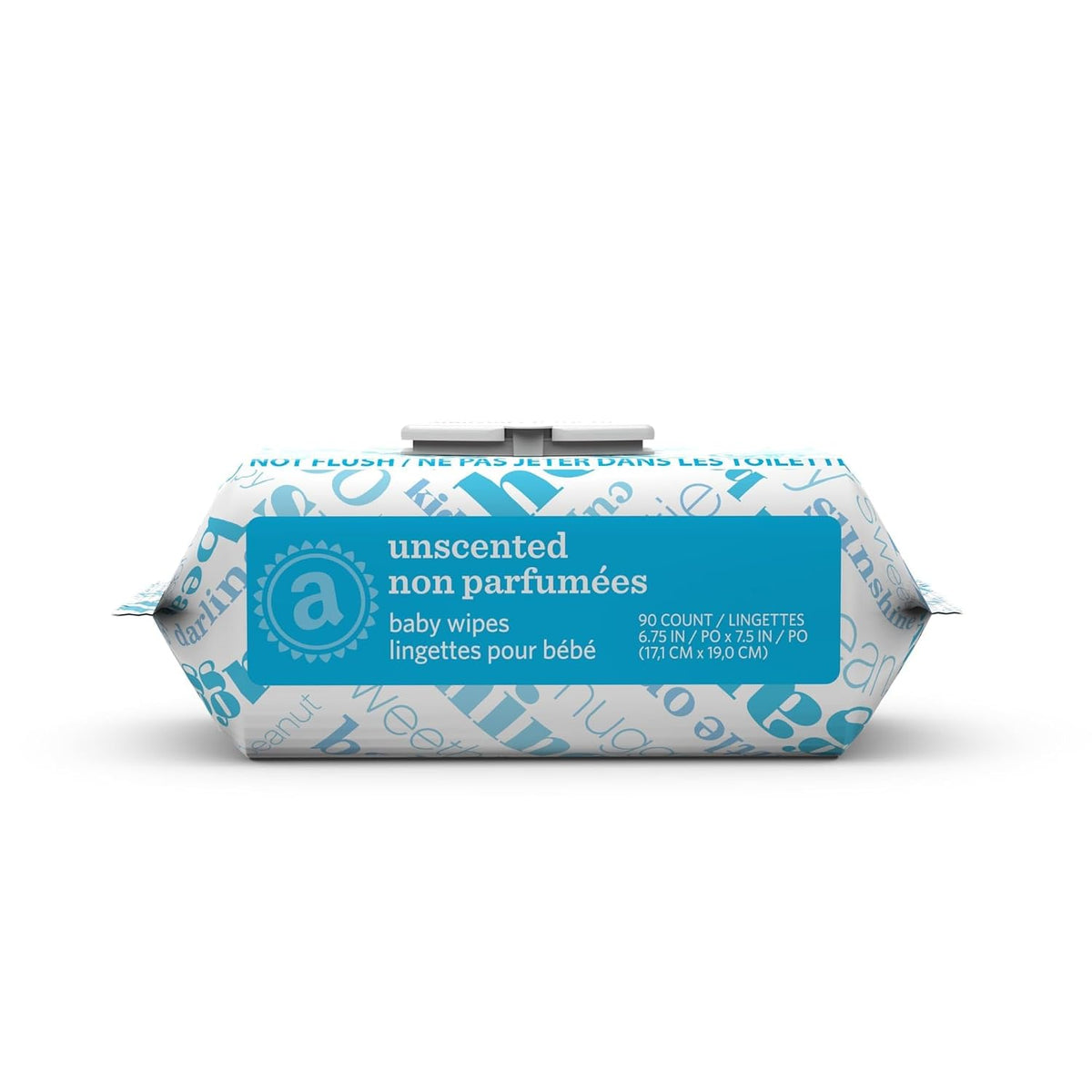 Baby Wipes, Unscented, Hypoallergenic, Alcohol-Free, With Aloe and Vitamin E, 270 Count, Flip-Top Packs