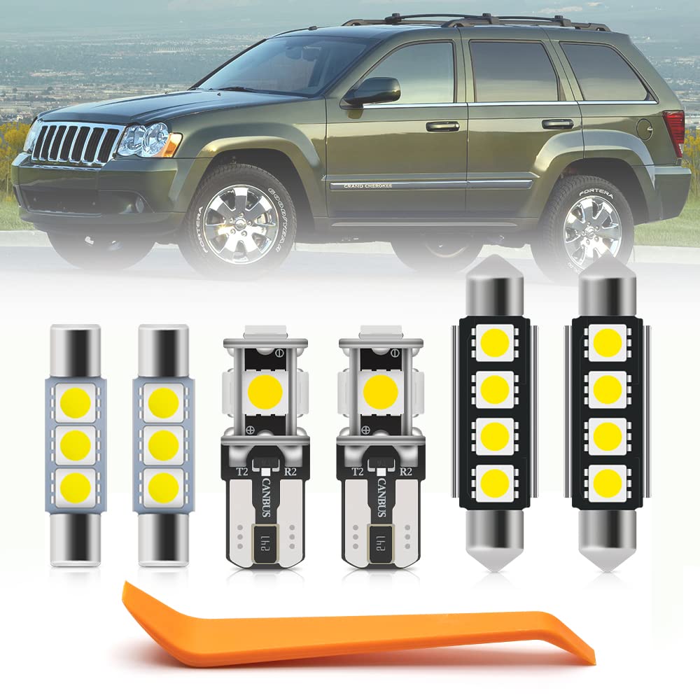 15Pcs LED Interior Light Bulbs Kit for Jee'p Grand Cherokee 1999-2010