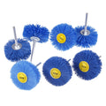 Mixiflor 7 Pack Abrasive Nylon Wheel Brush for Drill with 1/4" Shank, (80 120 180 240 320 400 600 ) Grits, Nylon Abrasive Wheel Perfect for Removal of Rust/Corrosion/Paint