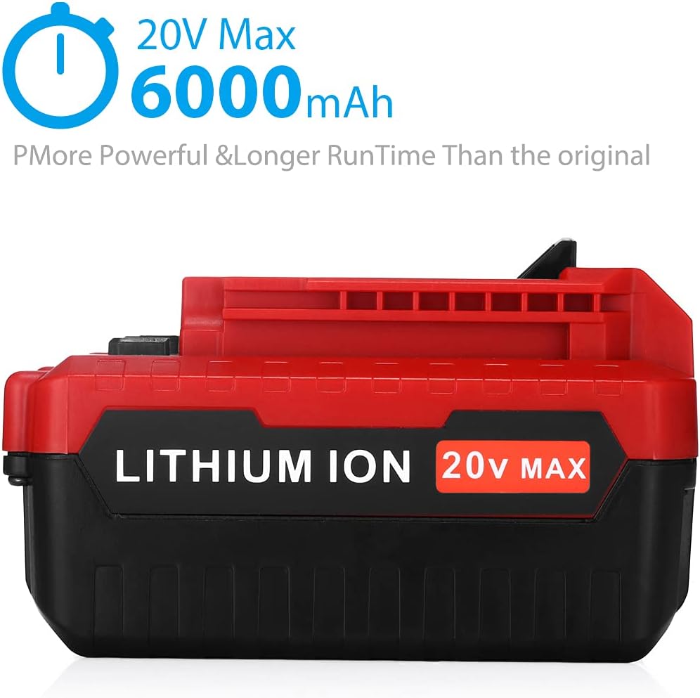 20V 6.0Ah Battery Compatible with Porter Cable 20V Power Tools
