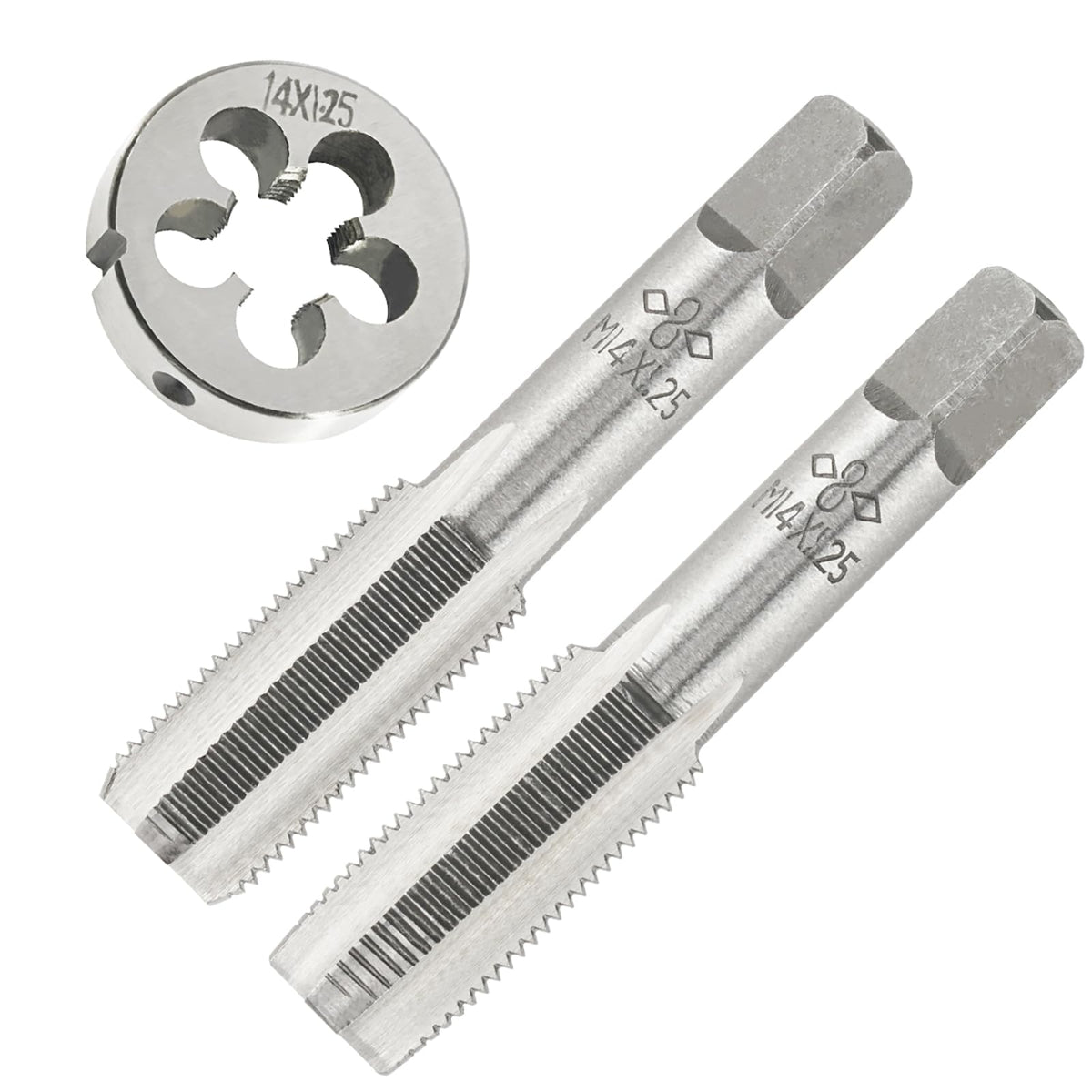Aceteel M14X1.25 Hand Tap and Round Die Set Right Hand