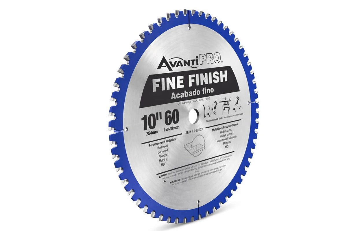 AvantiPro Fine Finish Saw Blades - 10", 60-Tooth