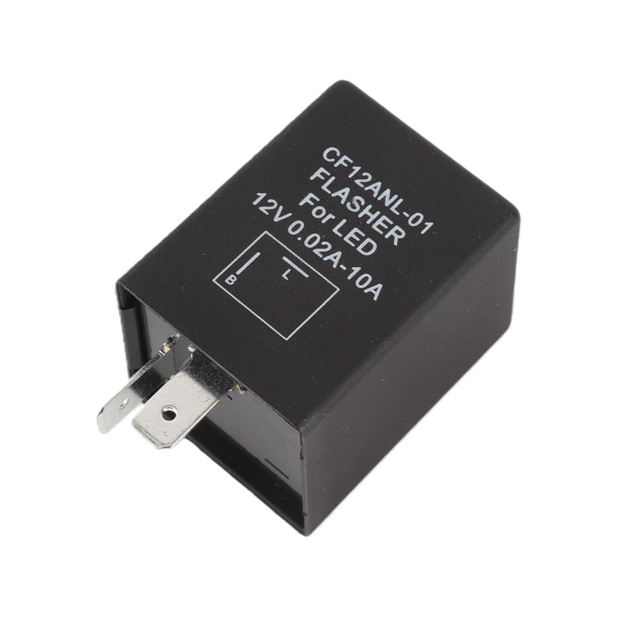 HUIOP Flasher Relay,2-Pin CF12ANL-01 Electronic Led Flasher Relay Fix Turn Signal Bulbs Hyper Flash Issue