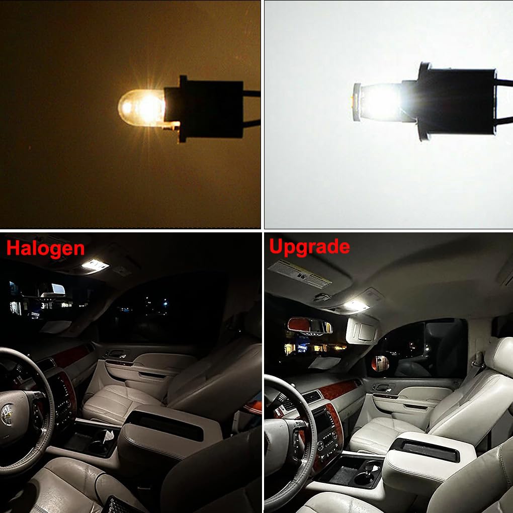 GLOFE White Interior LED Bulbs Map Dome Kit Replacement for Hyundai Elantra 2015 2016 2017 2018 2019 2020 2021 6000K Bright White Trunk Lights, License Plate Lights Package + Free Install Tool