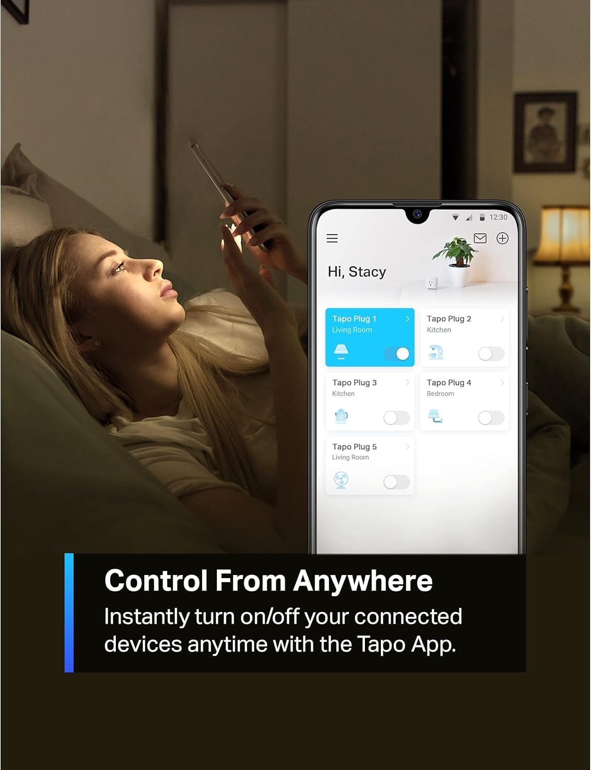 Smart Plug Mini 15A, Smart Wi-Fi Plug, P105(4-Pack) | Super Easy Setup, Compatible with Alexa & Google Home, No Hub