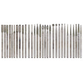 Yakamoz 30Pcs Diamond Burr Set, 2.35mm Shank Titanium Rotary Tool Bits