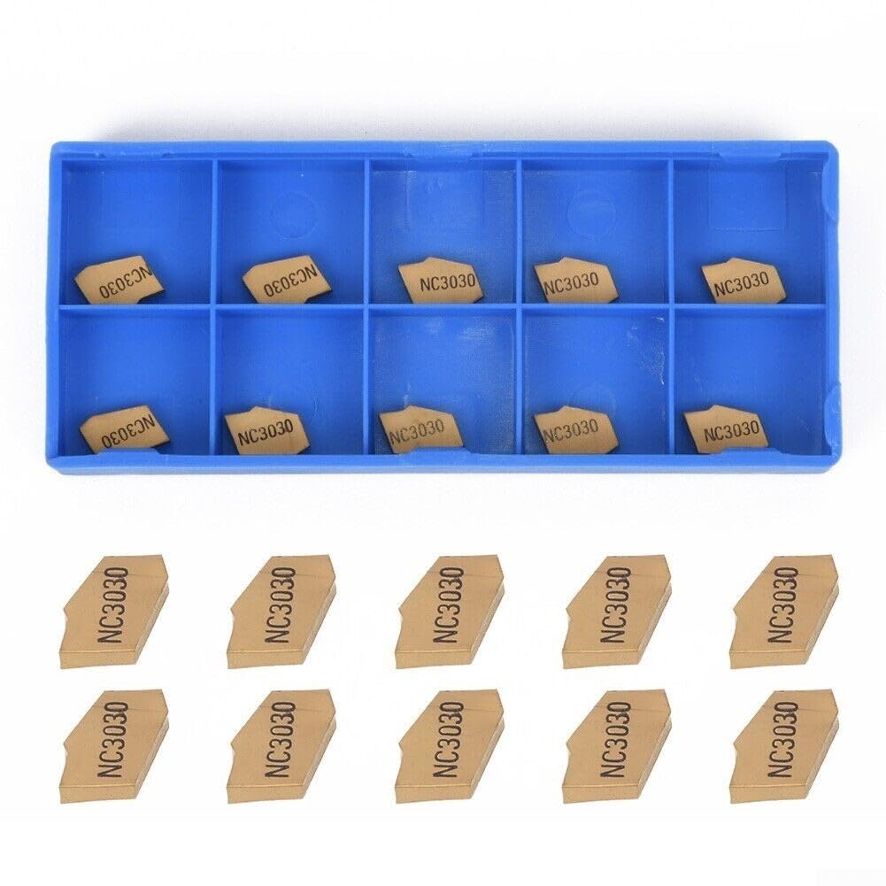 UrbanHui SP200 NC3020 Carbide Insert Set, Contains Twenty Pieces With A Uniform Width Of 2mm For Effective Cuts