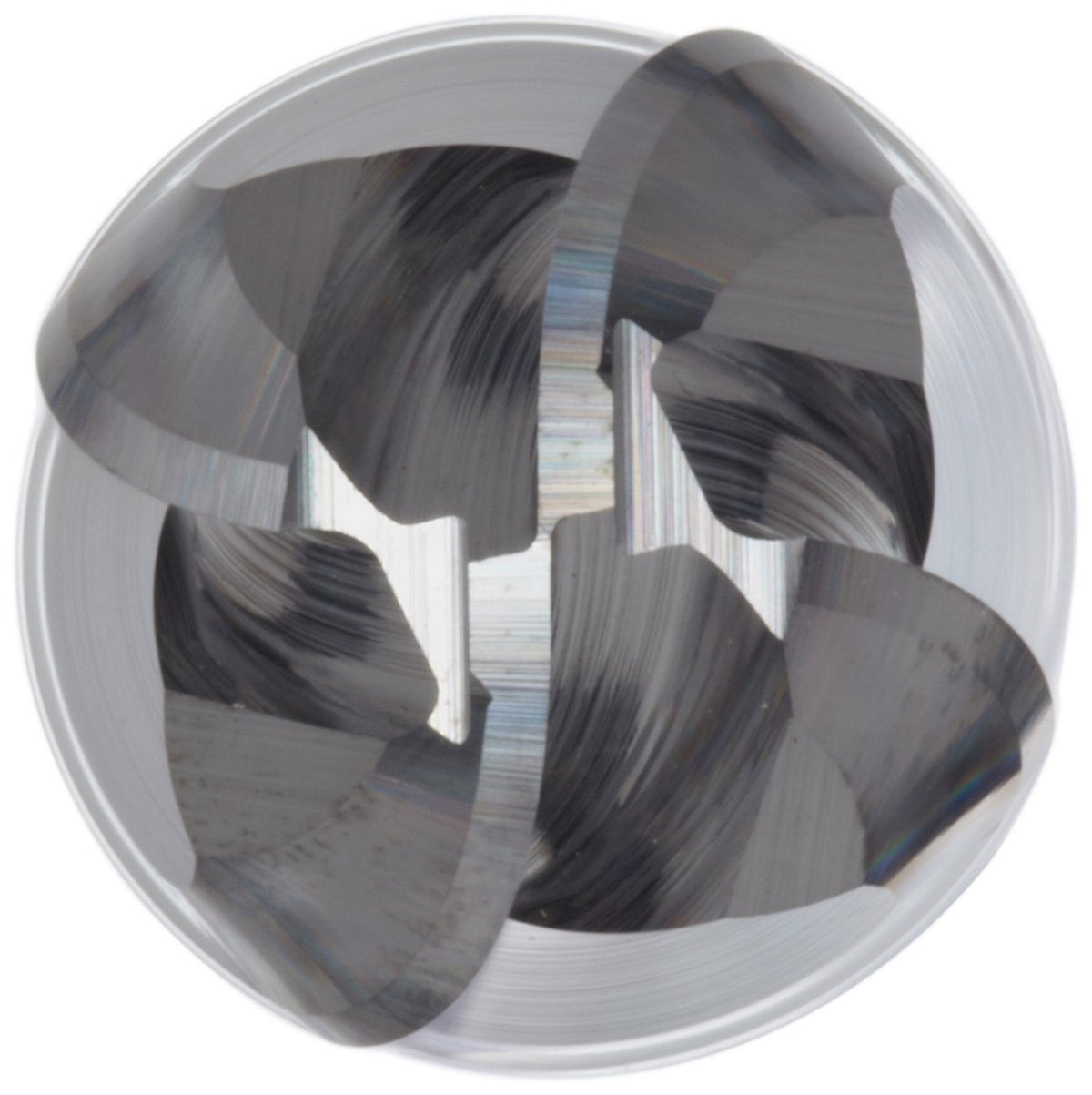 YG-1 - 53902 E5062 Carbide Ball Nose End Mill, Extra Long Reach, Uncoated (Bright) Finish, 30 Deg Helix, 4 Flutes, 6" Overall Length, 0.375" Cutting Diameter, 0.375" Shank Diameter