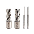 YUFUTOL 2 Pcs 5/8" x 1" HSS Annular Cutter with Weldon Shank 3/4"