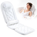 Full Body Bath Pillow for Bathtub，Bathtub Pillows for Neck Full Back Support, Thick Luxury Tub Cushion 54" x 14" White