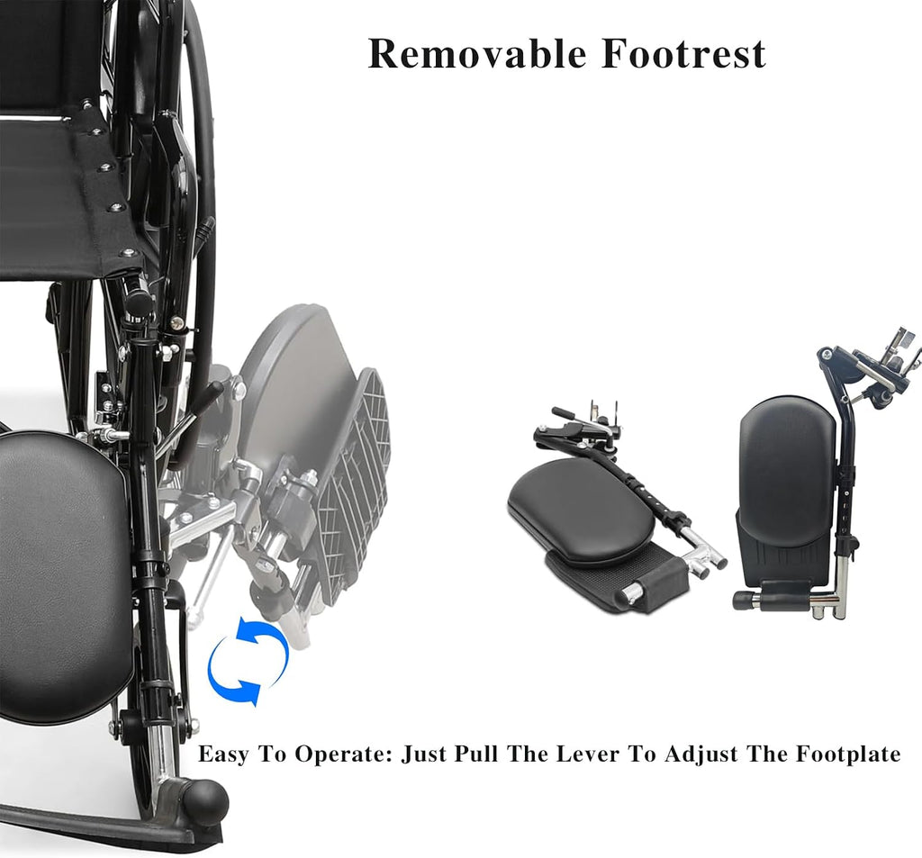 Wheelchair Lift Leg Rest，Wheelchair Foot Rest，Drive Wheelchair Parts ，for Standard Wheelchairs（1pair）