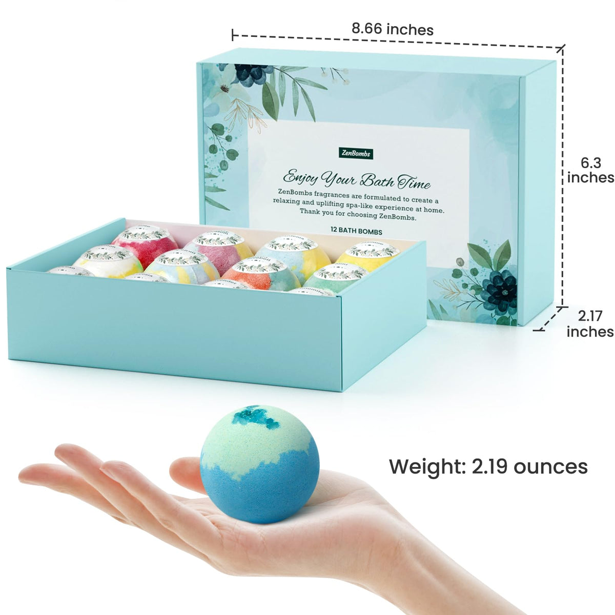 Bath Bombs for Women, Handmade Natural Bath Bomb with Shea Butter