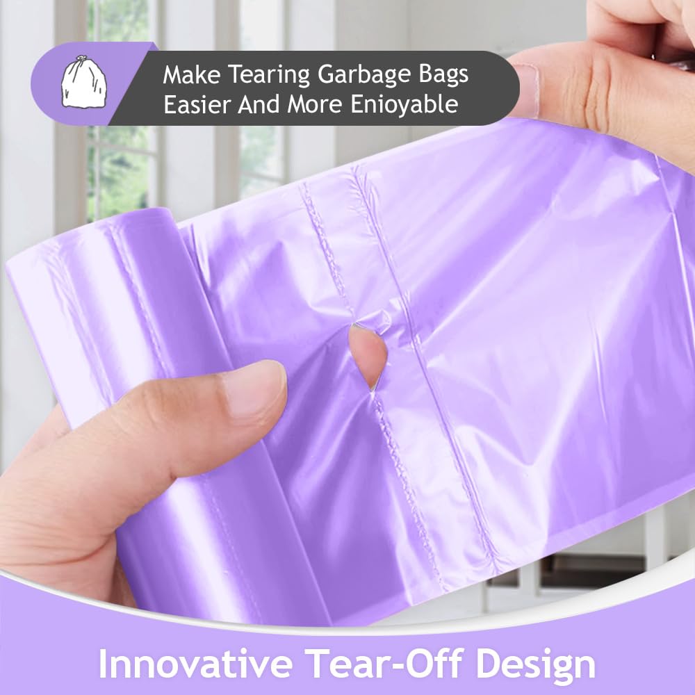 Medium Colorful Trash Bags 8 Gallon 200 Count Kitchen Garbage Bags