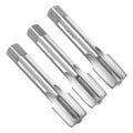 uxcell 3pcs Hand Tap Set, 1"-14 UNS Taper/Plug/Bottom Thread Screw Taps, High Speed Steel Hand Threading Tapping Tool Kit