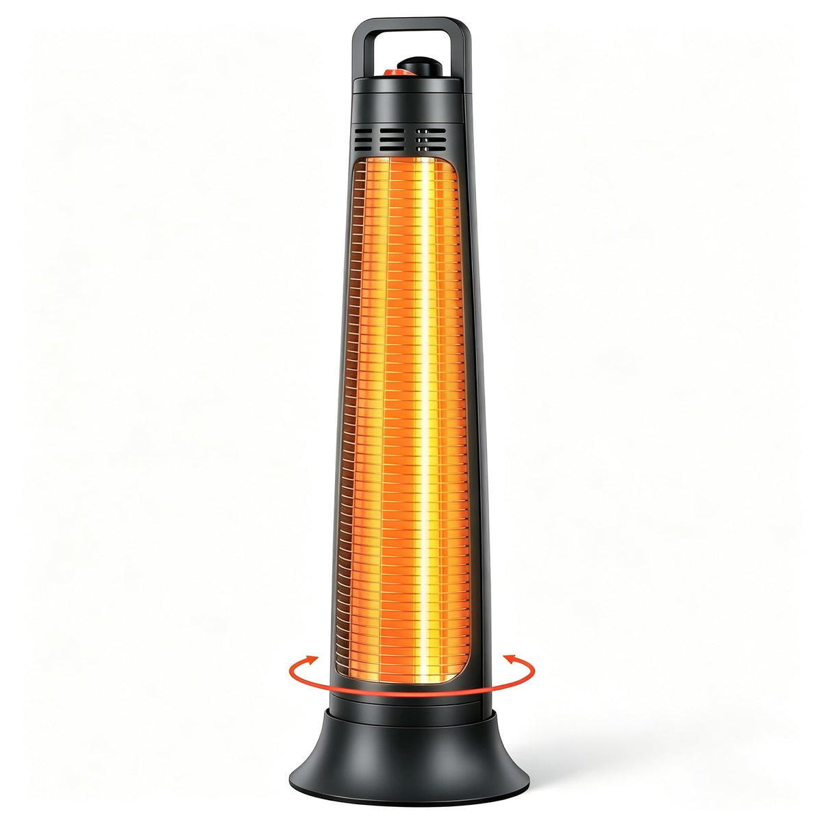 Outdoor Heaters for Patio, 1500W, Infrared Patio Heater with 3H Timer, 60° Oscillation, Tip-Over & Overheat