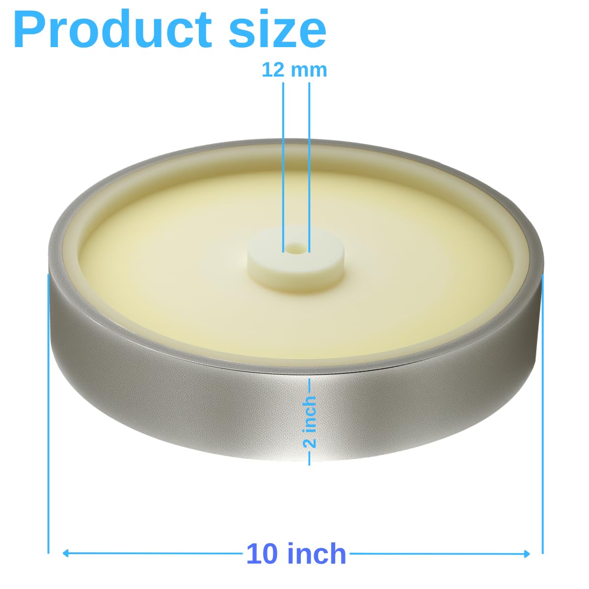 CBN Grinding Wheel 10 inch 1000 Grit,2'' Wide x 12mm Arbor for Tormek T-8 Sharpening System、 High-Speed Steel Tool (1000 Grit)