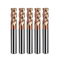 5PCS 3/8in Carbide Square End Mill HRC55 Tungsten Steel 4 Flutes for Steel