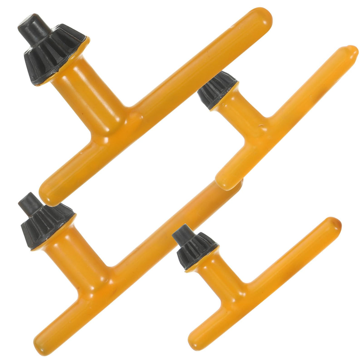 4pcs Drill Chuck Key with Rubber-coated Handle for Keyed Drills