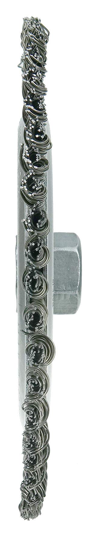 Weiler 36297 Wolverine 7" Knot Wire Wheel, Stringer Bead Twist, 0.020" Steel Fill, 5/8"-11 UNC Nut, Made in The USA (Pack of 10)