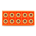 TANOMATE Titanium Coated Ci3 φ12mm Round Carbide Inserts, 10 pcs