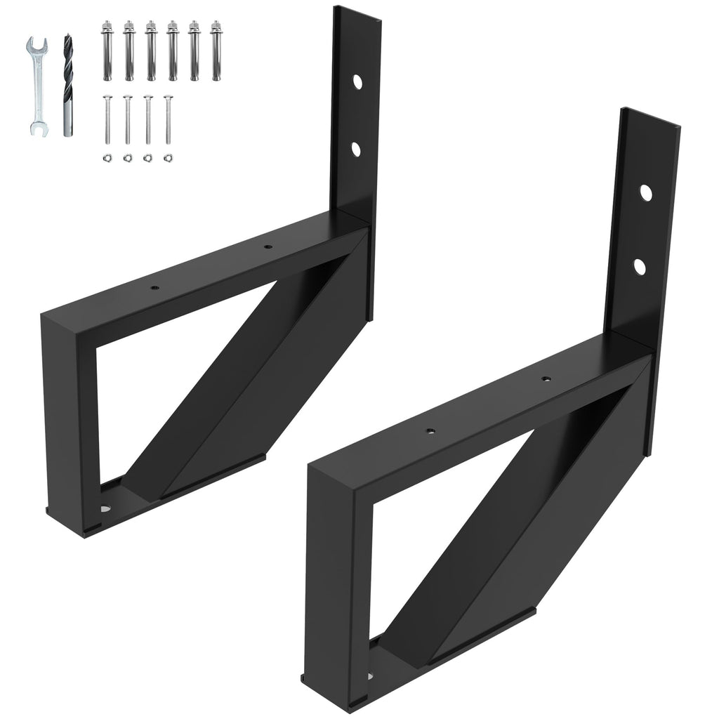 Steel Stair Step Riser-2 Pack, 1 Step Stair Stringers for Deck | Sturdy Powder Coating Steel Stair Stringer for