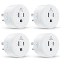 Smart Plug WiFi Outlet Works with Alexa & Google Home, 15A, 4-Pack | Smart Home Socket with Remote Control & Timer