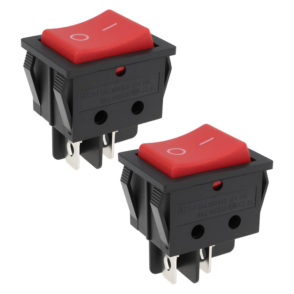 YINETTECH 2 Pack Air Compressor On Off Rocker Switch