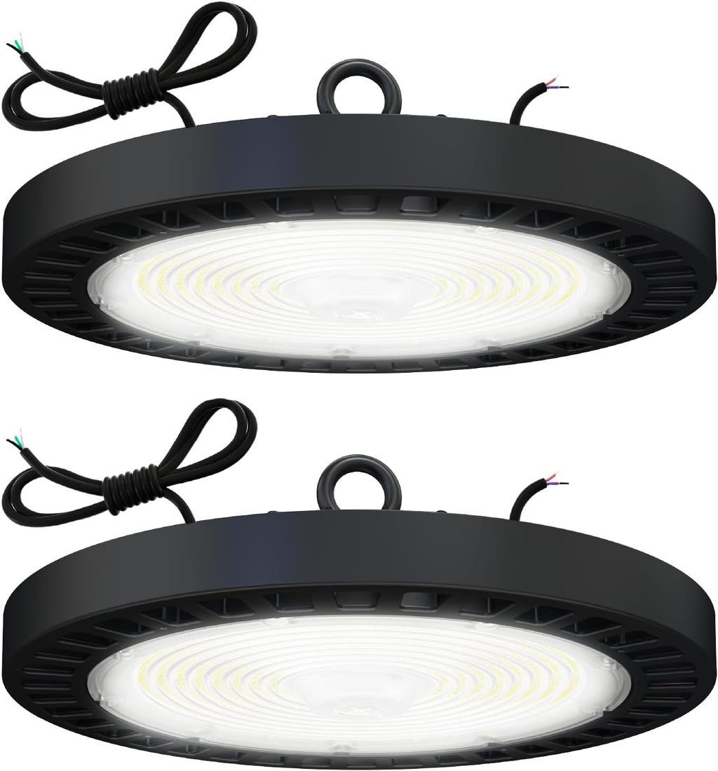 Sunco 2 Pack UFO LED High Bay Light, 240W, 6000K, 34800LM, Dimmable