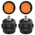WMYCONGCONG 2 PCS 1/4" 12.5mm Air Compressor Silencer Filter Metal Air Compressor Intake Filter Noise Muffler Silencer (12.5mm) + 2 PCS Filter Element Replacement