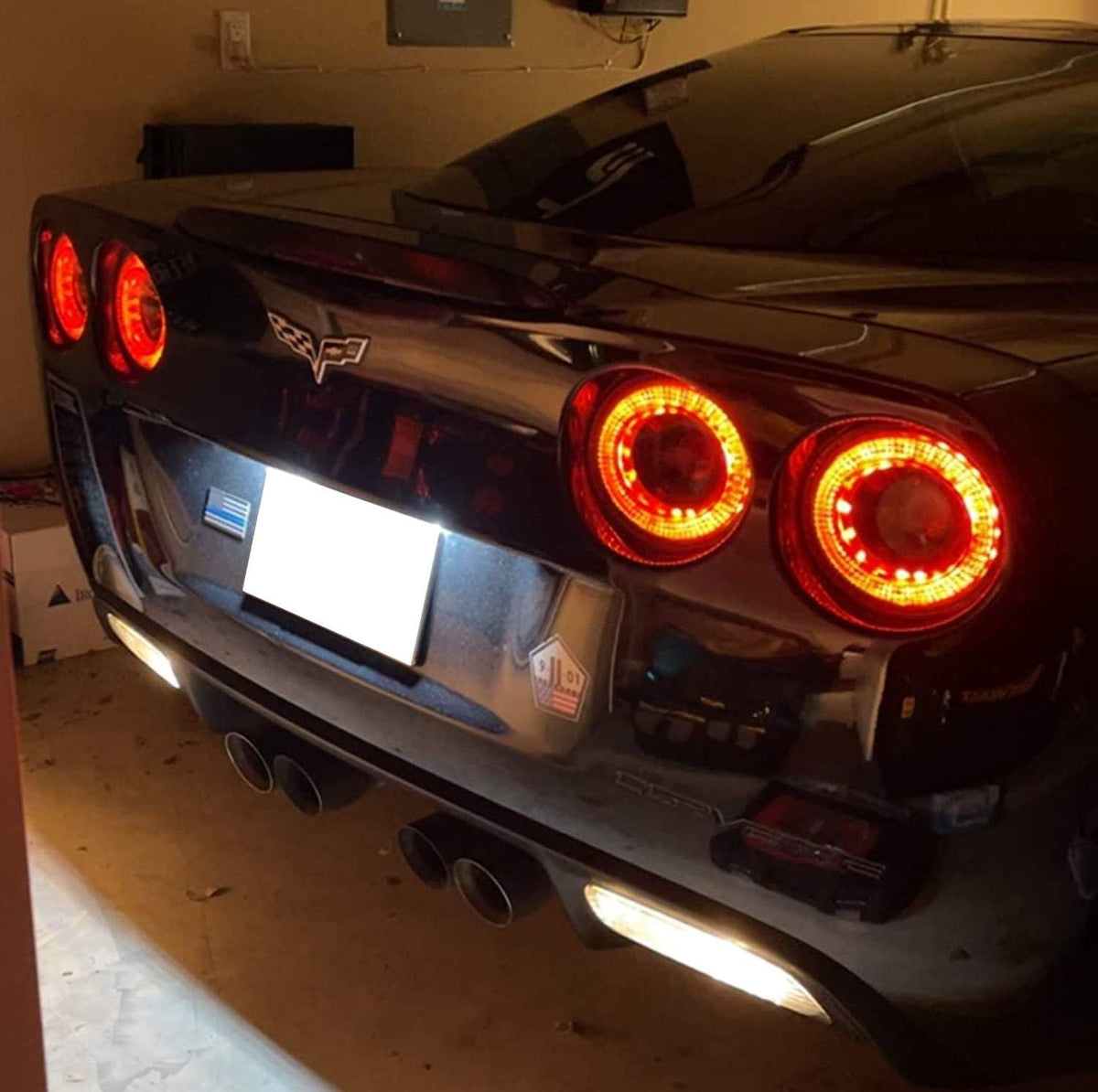 iJDMTOY Full LED License Plate Lights For Chevy Corvette/Impala/S10