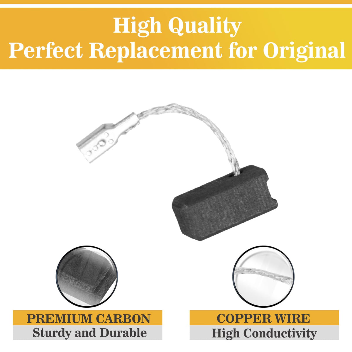 10Pcs Replacement Carbon Brushes,1619P02892 Fits for Bosch Angle Grinder