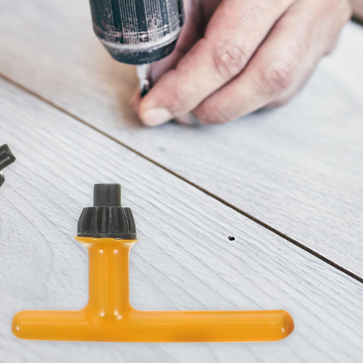 4pcs Drill Chuck Key with Rubber-coated Handle for Keyed Drills