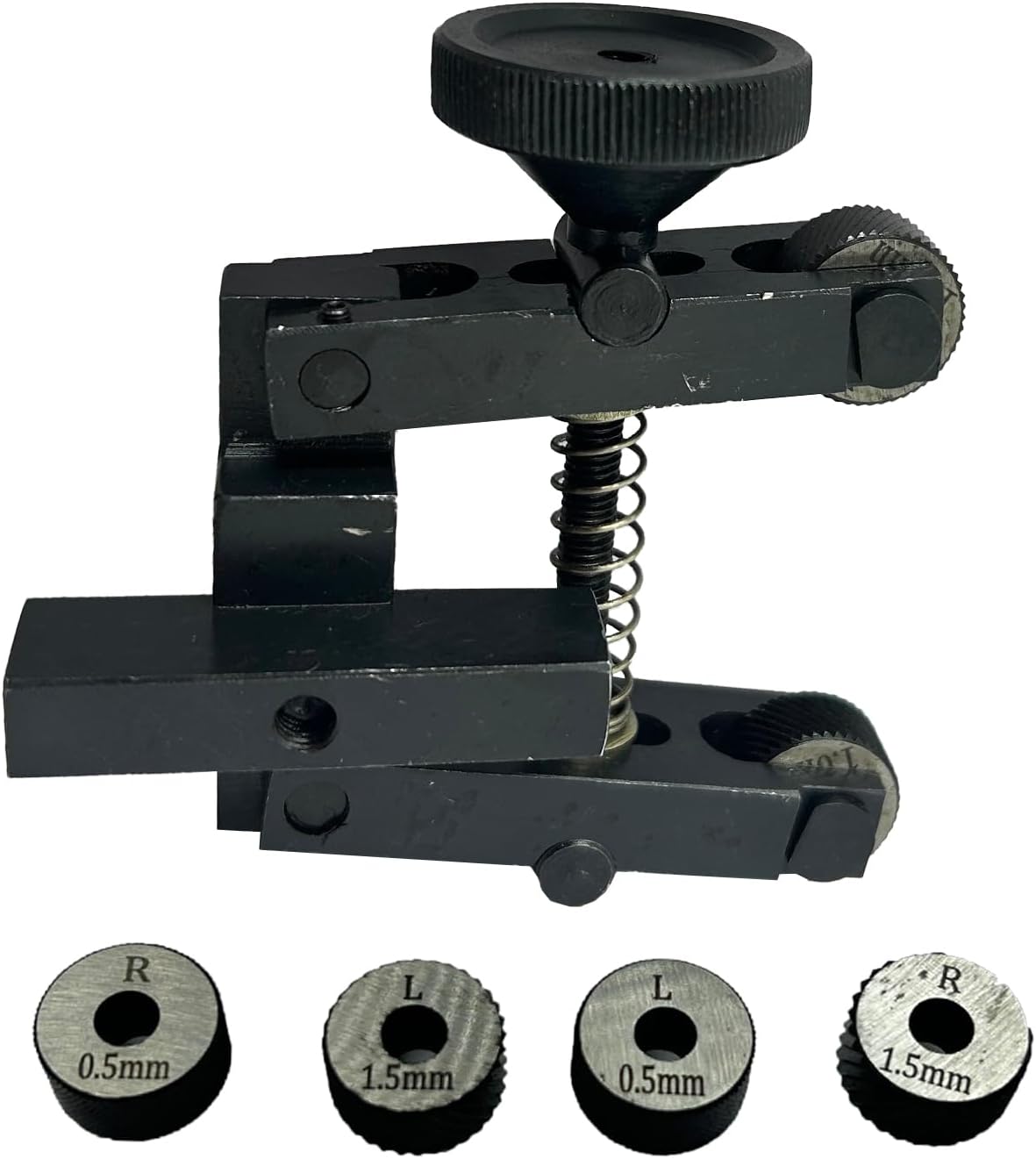 Tool Steel Knurling Tool 2" Inch II 50 mm Capacity for Lathe Machine - 3 Pairs x 3 Different Diamond Pitch Hardened knurls