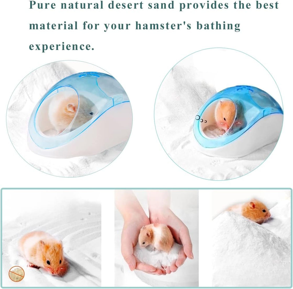 Hamster Bath Sand, 7.7lb Dust Free Desert Sand or Potty Litter Sand for Hamster Chinchillas Gerbil Syrian Mice Small