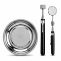 Magnetic Parts Tray Set, 3-Piece Magnetic Bowl, Telescoping Magnet Pickup Tool and Inspection Mirror, Screw Nut Bolt