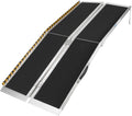 7FT Portable Wheelchair Ramp, Folding Aluminum Mobility Ramp