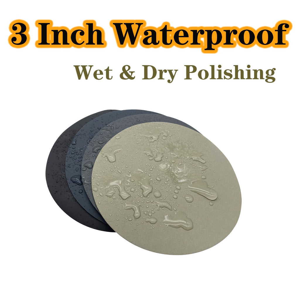 3 Inch Sanding Discs, 40pcs 120 Grit Premium Silicon Carbide Sandpaper