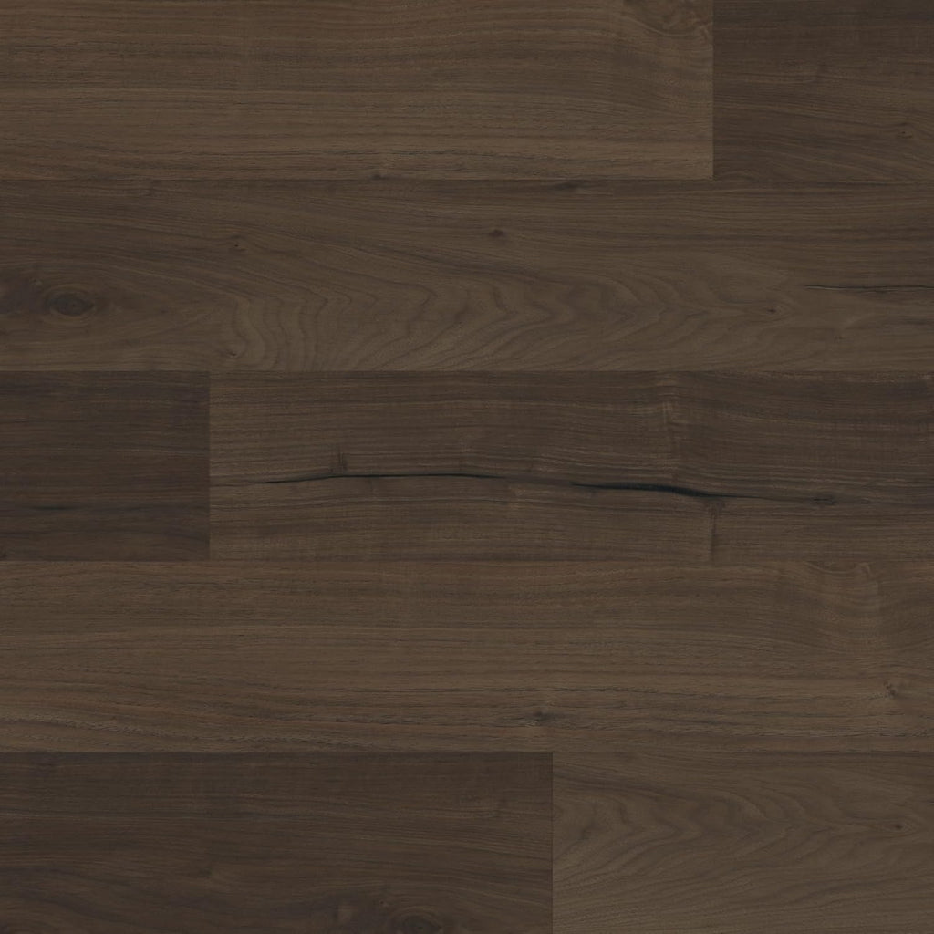 9" x 48" x 7mm, 12mil Luxury Vinyl Plank Flooring, Burnt Butter Walnut Look, Embossed, Waterproof, 1 Box, 7