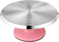 Aluminium Alloy Revolving Cake Stand, 12 in Cake Decorating Turntable, Non-Slip Rotating Platform, Smooth 360°
