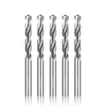 1/8" Drill Bits Solid Carbide Drill Bits, Tungsten Carbide Drill Bit Set, Metal Drill Bit Set for Stainless Steel Hardened Steel Cast Iron Alloy Copper, 5 Pcs