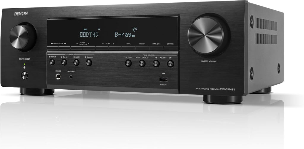 AVR-S570BT 5.2 Channel AV Receiver - 8K Ultra HD Audio & Video