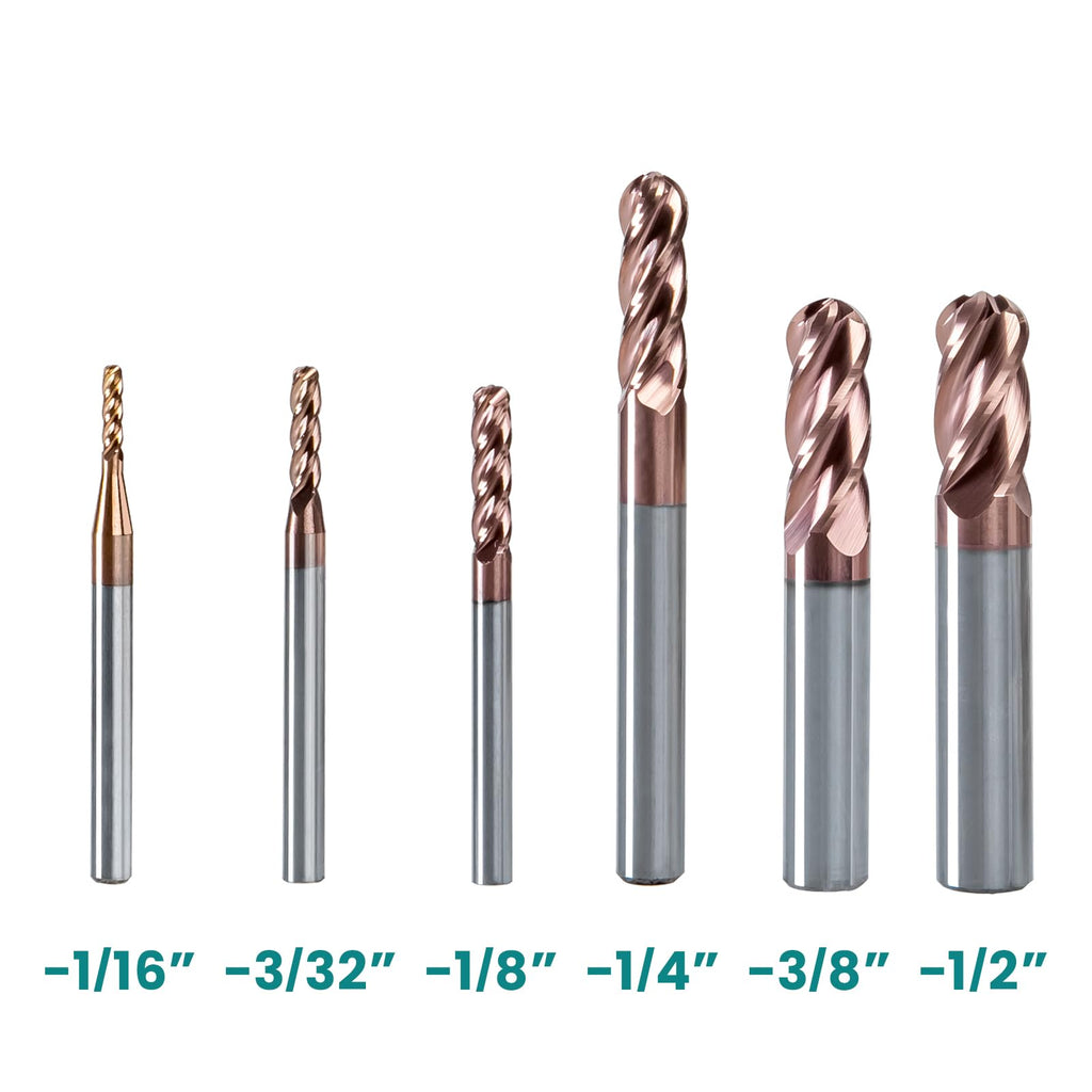 NZ 1/16" 4-Flute Ball Nose End Mill