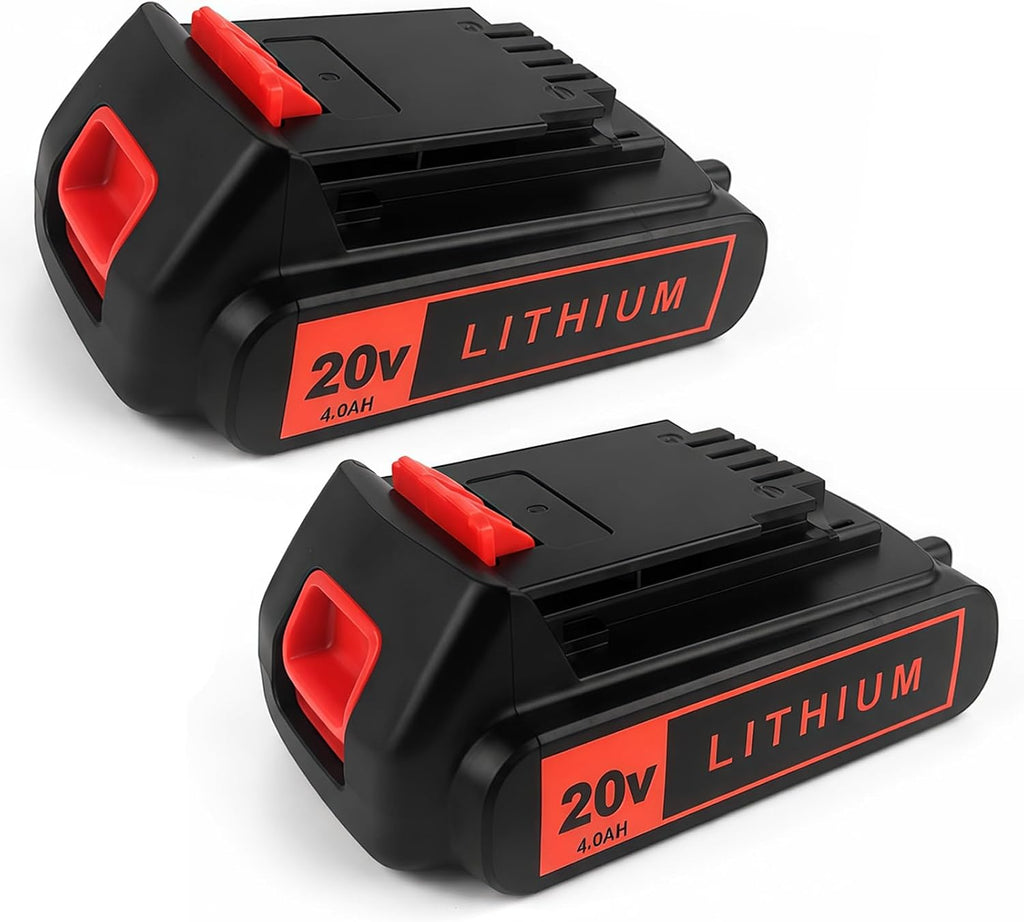 20V 4.0Ah Battery for Black and Decker Lithium-Max Tools 2-Pack