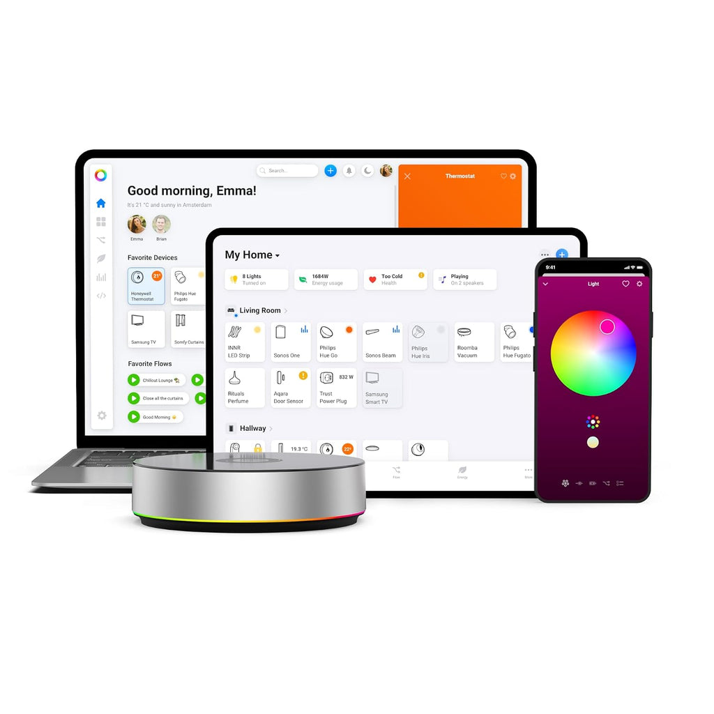Bridge | Smart Home Hub for Home Automation. Features Z-Wave Plus, Zigbee, Wi-Fi, BLE & Infrared. Compatible with