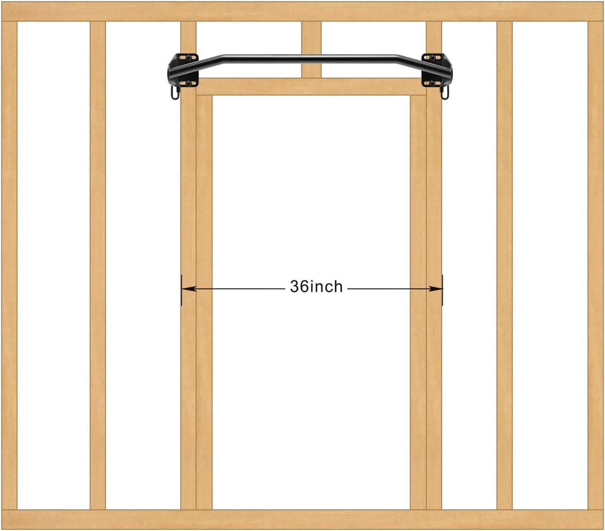 Heavy Duty Welded Pull Up Bar Wall/Joist/Ceiling Mount Chin Up Bar | Multifunctional Pull-up Bars w/Resistance Band