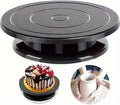 Cake Turntable, 11''Cake Stand Decorating Bakery Supplies, Turnable Black Painting Turn Table Stand for Pastries