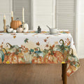 Fall Tablecloth 60 x 84 Inch Rectangular Thanksgiving Leaves