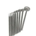 Luo ke 9 Pcs 3/32'' Shank Round - Flat Shape Diamond Burr (1mm - 10mm)